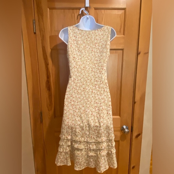Anthropologie Floral Motif and Dotted Dress, size 2 - Picture 3 of 8